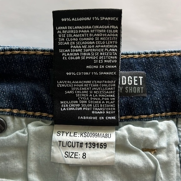 Kut From The Kloth Gidget Fray Short Mid Rise Size 8 - Picture 11 of 16